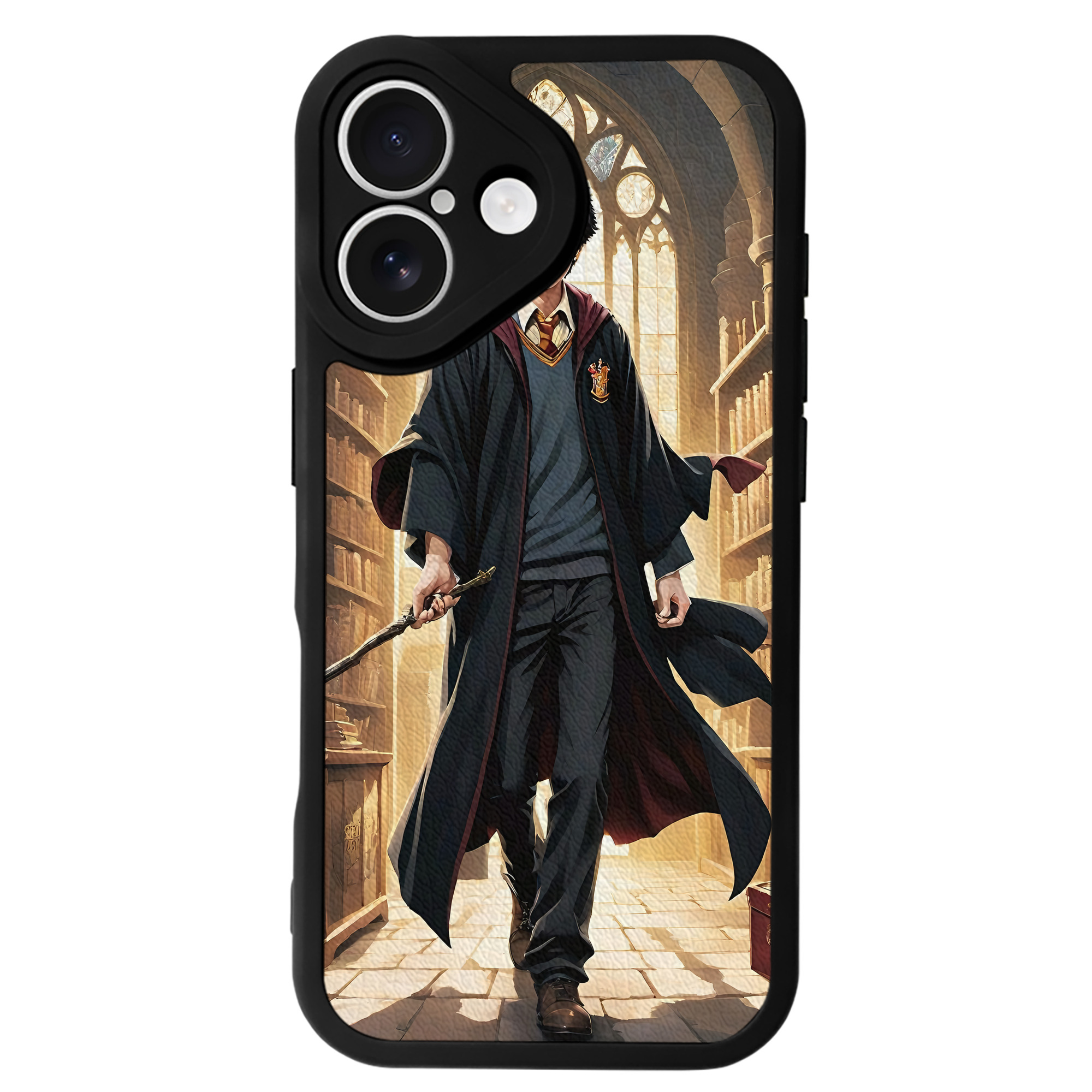 （画像用） Harry Potter ハリー・ポッターシリーズ 【iPhone 16シリーズ対応】シリコンスマホケース（レザー調） 材質：シリコン